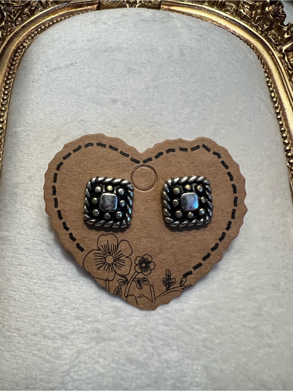 Brighton Vintage Square Post Earrings
